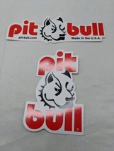 Lot Of (2) Pit Bull Motorcycle Bike Decal Stickers - £15.21 GBP