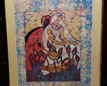 Rare Elegant Vtg. Miriam Hadgadya &quot;Women&quot; Tie Dye Framed Lithograph,Signed - £360.02 GBP