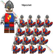 16Pcs Medieval English Civil War Footmans Flail Military Minifigures Bri... - $28.98