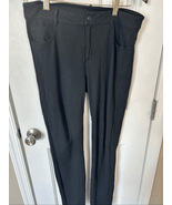 Athleta skinny stretchy jogging dress pants comfy for work size 8 black - $34.65