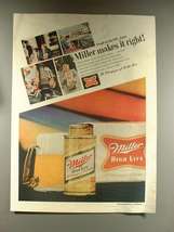 1968 Miller High Life Beer Ad - Makes it Right - £14.90 GBP