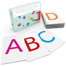 Magnetic Big Alphabet Abc Flash Cards - 26 Sturdy Uppercase Large Letters - For  - £28.02 GBP