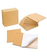 36 Pcs Self-Adhesive Cork Sheets 4&quot;X 4&quot; For Diy Coasters, Cork Board Squ... - £11.87 GBP
