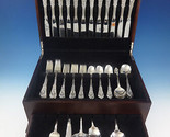 Rose Point by Wallace Sterling Silver Flatware Set For 12 Service 65 Pieces - $3,460.05