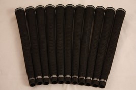 NEW 8 PIECE REPLACEMENT REGRIP GOLF CLUB BLACK HIGH TRACTION JUMBO OVERS... - $27.39