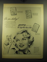 1949 Zippo Cigarette Lighters Ad - Oh, you darling - $18.49