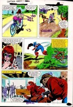 Original Colan Captain America Marvel Comics color guide art: 1980&#39;s Marvelmania - £43.87 GBP