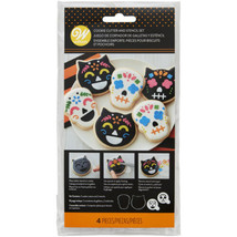 Halloween Cookie Cutter and Stencil Set Wilton, Metal, DOTD Cat Skull Face - £5.12 GBP