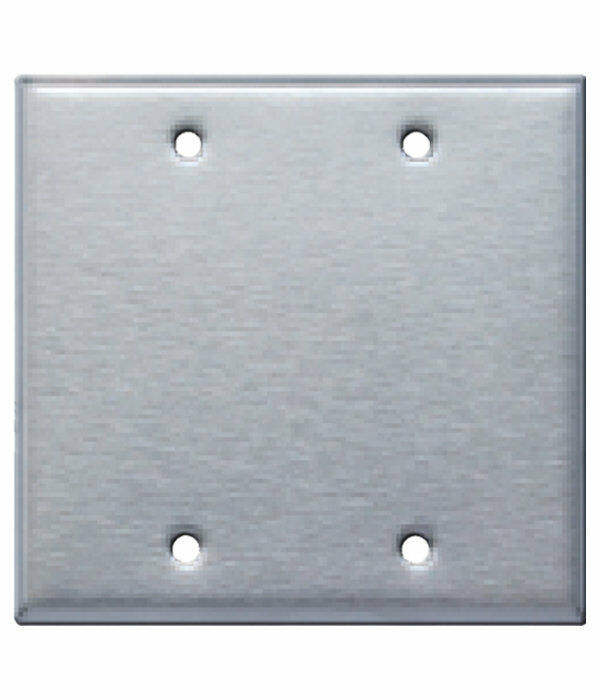 Westgate 7702 (SSC2E) Two Gang Blank Stainless Steel Wallplate - $2.04