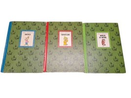 Set of 3 Vintage Books The Wonderful Worlds of Walt Disney Golden Press 1965 - £28.48 GBP