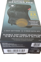 Sunbeam Heating pad Advanced Heat Technology 12&quot; x 15&quot; Heat penetrates 2X - $49.49