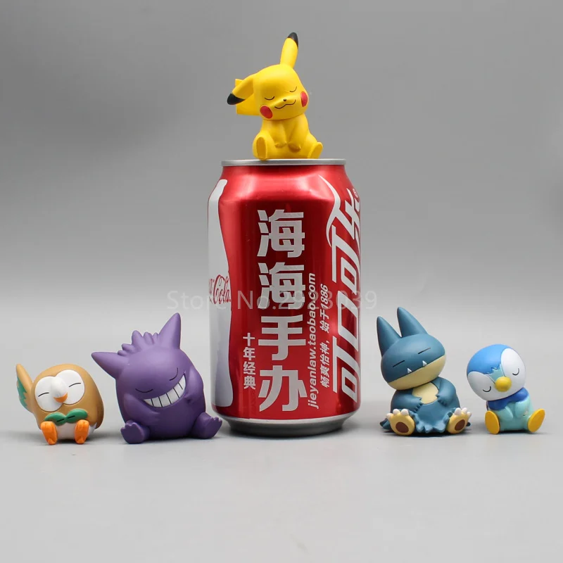 2023 New 5pcs/set Pokemon Anime Figure Gk Kawaii Cute Pikachu Pvc Action - £30.78 GBP