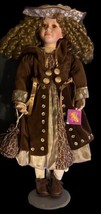 Vintage Dreams And Treasures Porcelain Doll With Stand, Hat, &amp; Purse  #3588 -26&quot; - £43.88 GBP