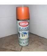 One Krylon Fusion For Plastic Spray Paint Gloss Pumpkin (Safety Orange) ... - $39.59