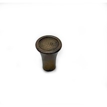 Small Circular Cone Shape Brass Tone Cabinet Door Handle Drawer Pulls Knob - £1.95 GBP