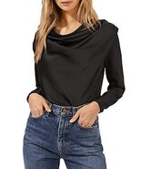 Astr the Label Blakely Draped Long Sleeve Bodysuit - $26.10