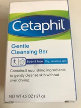 Cetaphil Gentle Cleansing Bar for Dry/Sensitive Skin 4.50 oz (Packs of 7) - £52.62 GBP