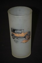 Old Vintage Hazel Atlas Frosted Highball Glasses Antique Car Dodge 1914 MCM - £10.16 GBP