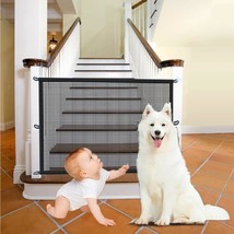 Baby Gate for Stairs No Drilling 43.3&quot; W x 28.3&quot; H Retractable Baby Gate Dog Gat - £18.44 GBP