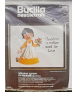 Vintage Bucilla Grandma Sampler Needlecraft Kit 48508 - $14.44