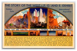 P G and E Exhibit Golden Gate Expo San Francisco CA UNP Chrome Postcard V10 - £3.05 GBP