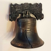 Liberty Bell Replica Cast Metal 3.5 inch Independence Hall Philadelphia ... - $9.82