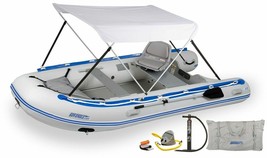 Sea Eagle 12.6sr Swivel Seat Floorboard Canopy Runabout Pkg+SUP High Press. Pump - £2,087.60 GBP