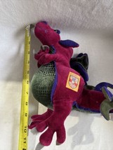 Vintage Manhattan Toy Company Royal Renaissance Purple Dragon Approx 10” - $14.80