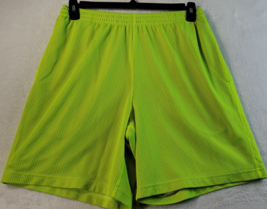 Star Shorts Mens Medium Green 100% Polyester Mesh Pockets Elastic Waist ... - £9.69 GBP