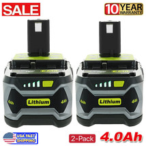2 Pack For RYOBI P108 18V One+ Plus 4.0AH High Capacity Lithium-ion Battery P104 - £64.82 GBP