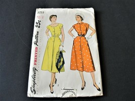 Simplicity 3253-Misses One-Piece Dress -Size 14-Sewing Pattern 1950s-Sea... - £22.62 GBP