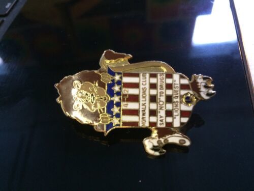lion holding shield 4-L2 Norwalk say no to drugs lions quest  LIONS CLUB... - $4.99