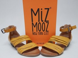 Miz Mooz Cassie Size EU 38 W WIDE (US 7.5-8) Women&#39;s Leather Sandals Marigold - $77.21