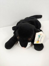 Kuddle me Toys Beanpets Bo cat plush bean bag small black white face w/ tag wild - £12.20 GBP