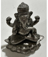 GANESHA STATUE HANDMADE HOME DECOR ART METAL IDOL Ganesh 6”x4.5” - £29.53 GBP