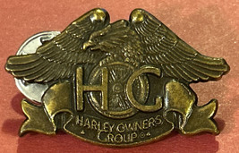 1983 Harley Owners Group, Harley Davidson, Figural Eagle HC, Bronze Tack Pin - £9.57 GBP