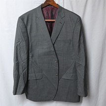 Byron British Style 50R Gray 2 Button Blazer Jacket Sport Coat - £39.53 GBP