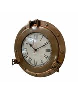 Marine Brass Ship Porthole Clock Nautical Wall Clock Home Decorative (12... - £54.69 GBP