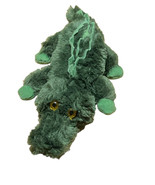 Aurora Crocodile Alligator Plush Stuffed Animal Toy Soft Green Yellow Eyes - $9.89