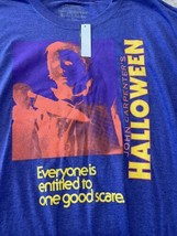 NWT John Carpenters HALLOWEEN Purple Graphic Shirt Size 3XL Horror Movie - $15.00