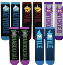  New Disney Parks Exclusive Villains Sock Set 5 Pairs Adults One Size Fits Most - £21.97 GBP