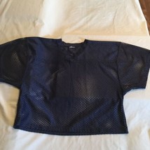 BSG sports jersey shirt youth large blue practice mesh athletic boys - $13.99