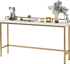 Console Table Behind Sofa Couch, 70.9 Inch Long And Narrow Entryway Table - £231.96 GBP