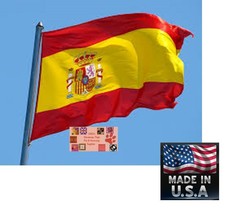 SPAIN Spanish 3x5 ft Heavy Duty In/outdoor Super-Poly FLAG BANNER*USA MADE - £10.95 GBP