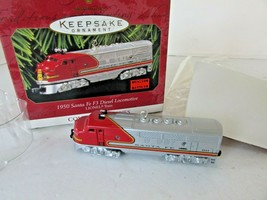 HALLMARK ORNAMENT 1997 1950 SANTA FE F3 DIESEL LOCOMOTIVE 2ND IN SERIES ... - $6.13