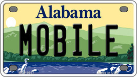 Mobile Alabama Novelty Mini Metal License Plate Tag - $14.95
