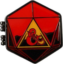 Dungeons &amp; Dragons Game Ampersand Logo Hexagon Hinged Metal Enamel Pin U... - £7.61 GBP