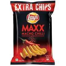 Lays Lay&#39;s India&#39;s Maxx Macho Chilli 58 grams Pack Potato Chips Wafers S... - £5.41 GBP