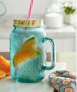 The Pioneer Woman ~ Sunny Days ~ 32oz Glass Mason Jar Mug w/Handle ~ Lid... - $41.00 CAD
