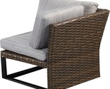 Grey Corner Wicker Chairs Rattan Sofa Outdoor Furniture From Lokatse Hom... - $259.97